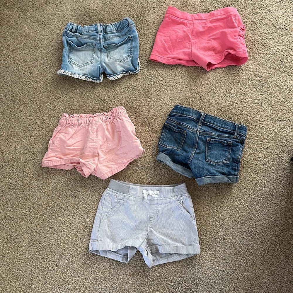 Lot of 5 girls’ size 3T shorts